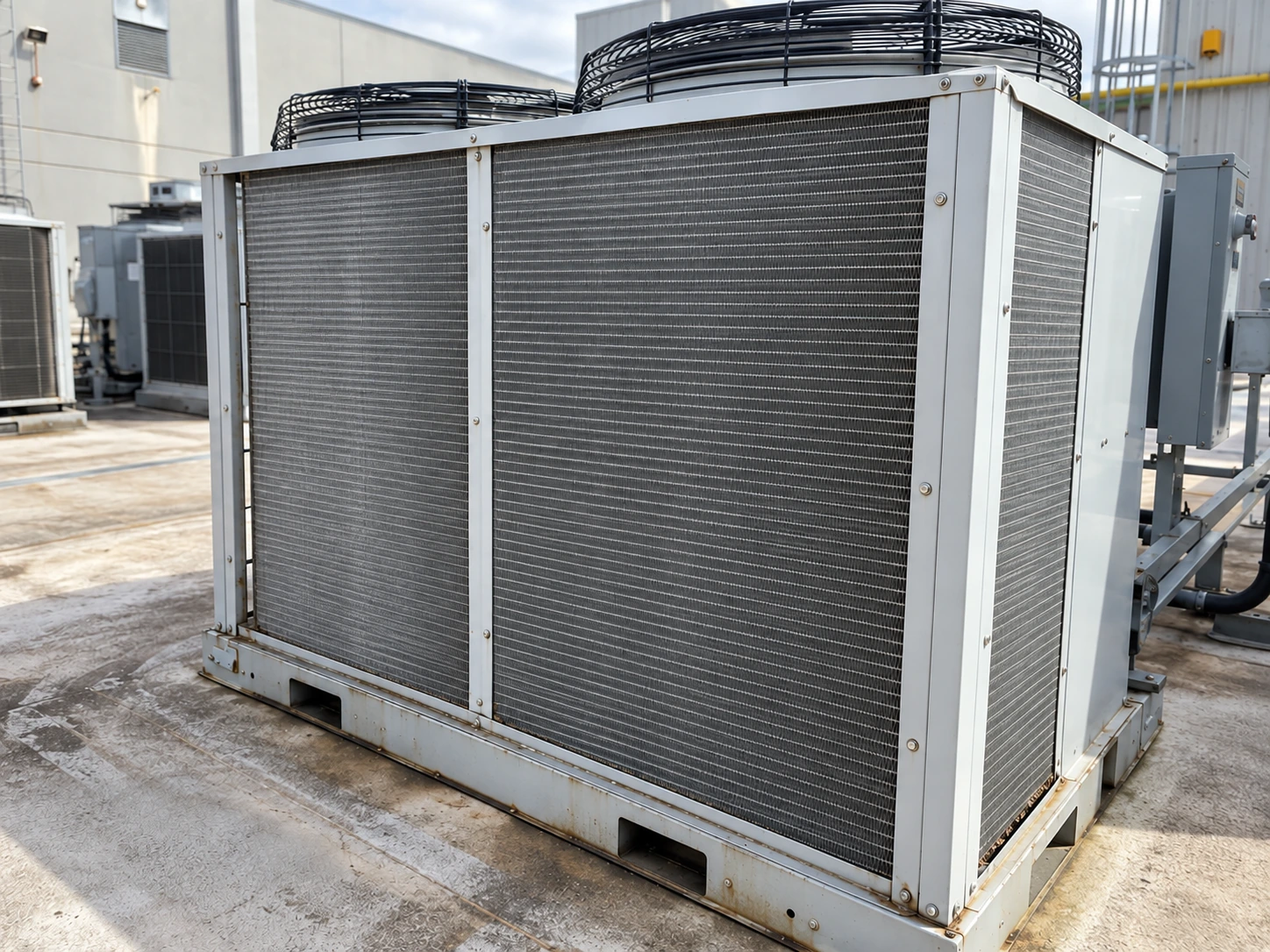 After: Commercial condenser coils