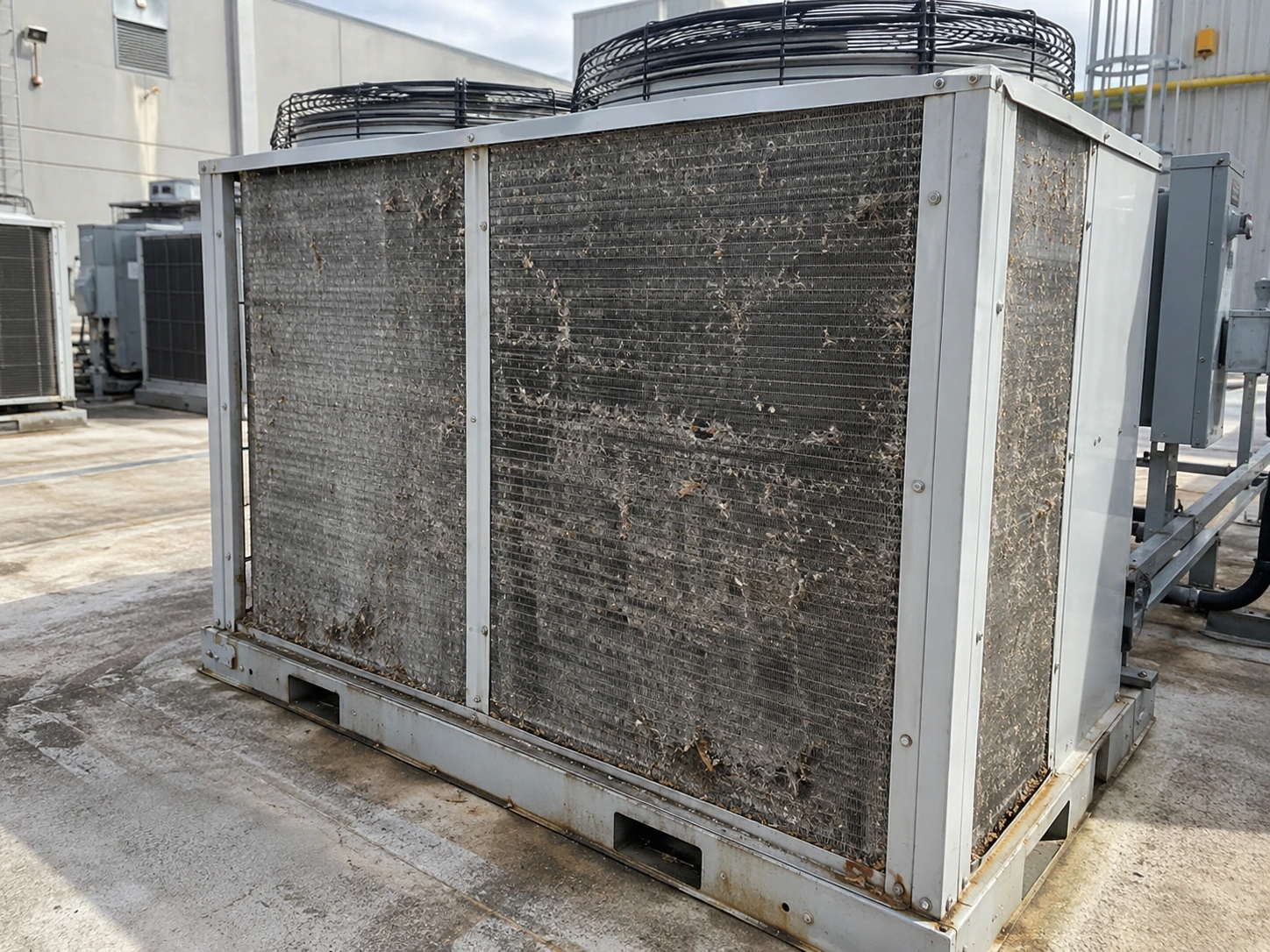 Before: Commercial condenser coils