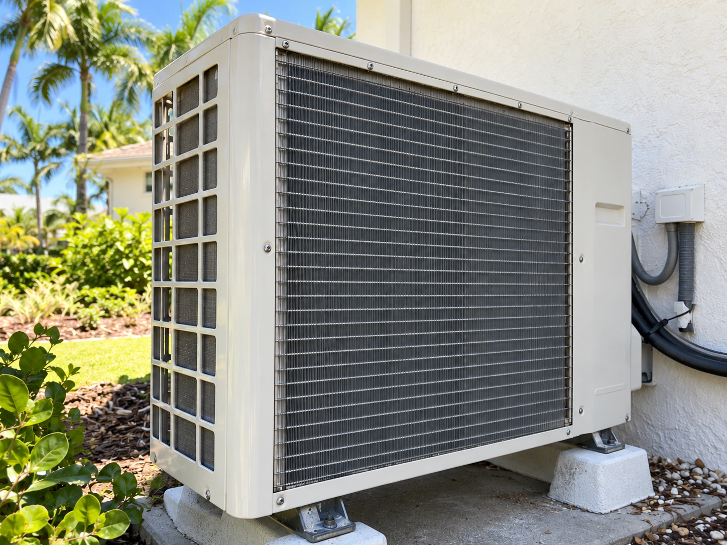 After: Outdoor unit cleaning
